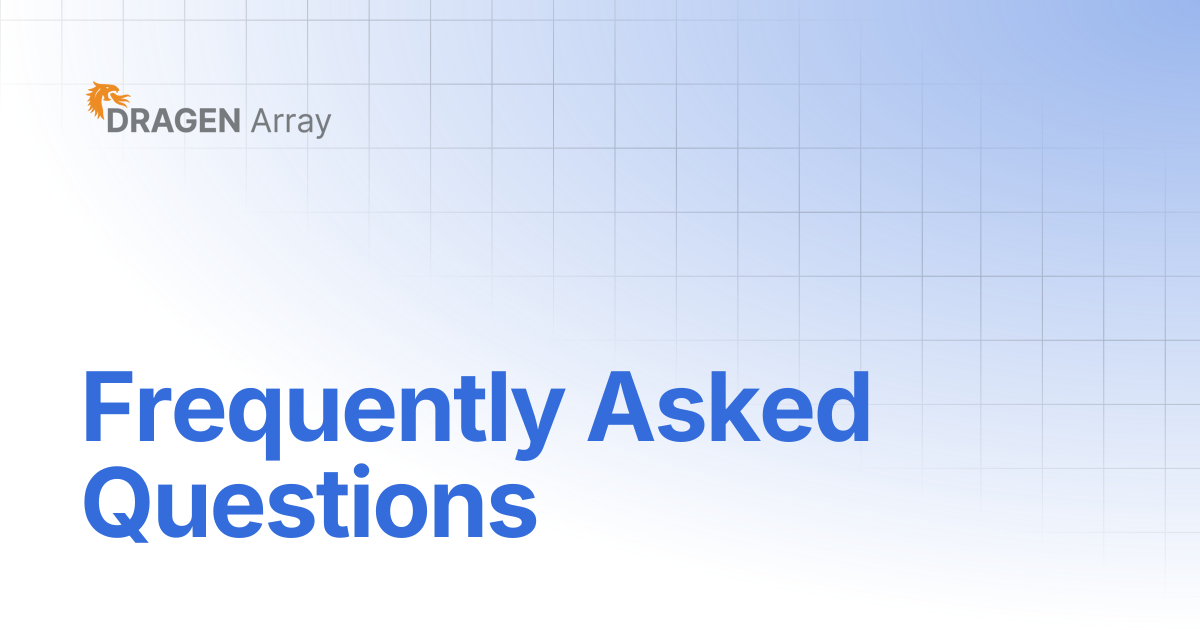 Frequently Asked Questions | DRAGEN Array v1.3 | DRAGEN Array