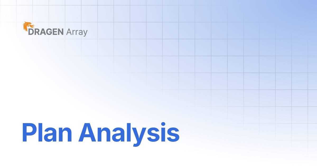 Plan Analysis | DRAGEN Array v1.3 | DRAGEN Array