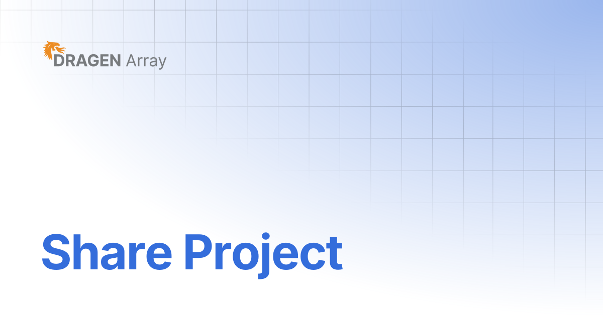 Share Project | DRAGEN Array